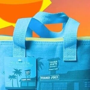 NEW VIRAL TRADER JOE INSULATED BLUE BAGS SUMMER RELEASE